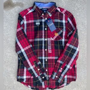 CHAPS Boy's Long Sleeve Button Down Oxford Dress Shirt size S(8)